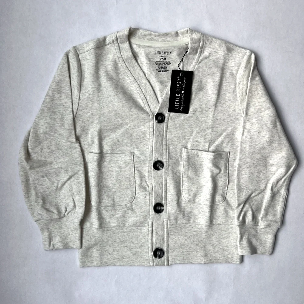 Little Bipsy Heather Grey Cardigan